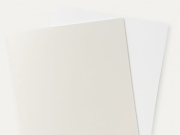 Cartons passe-partout blanc doux/blanc